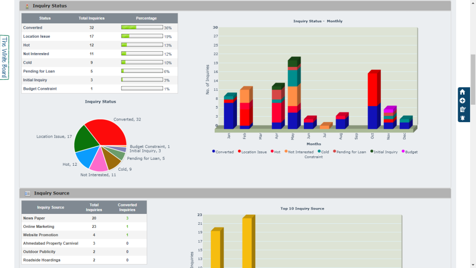 screenshot of DaeBuild CRM